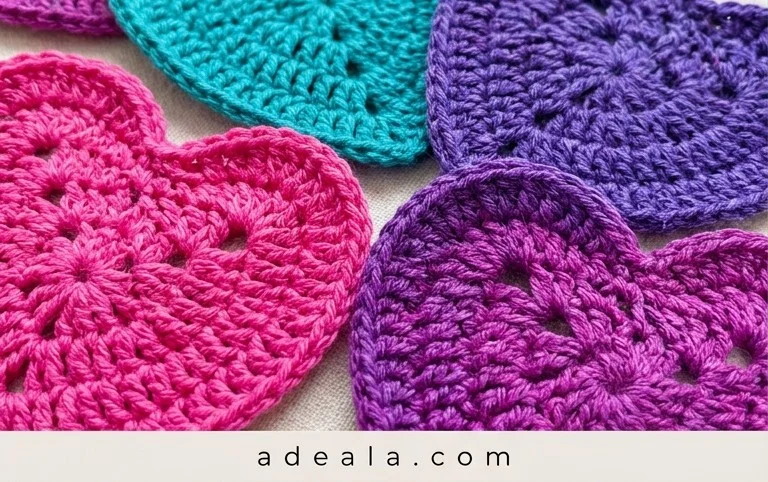 Easy Crochet Hearts