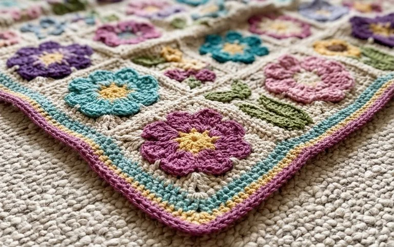 9. Primavera flowers Baby Blanket